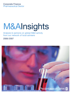 M&A Insights - PricewaterhouseCoopers