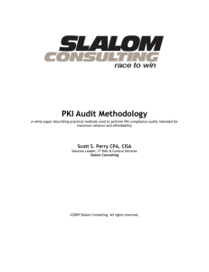 PKI Audit Methodology