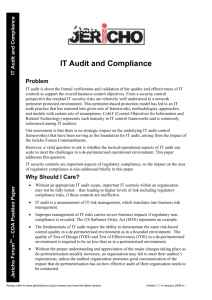 IT Audit and Compliance