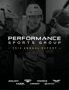 2014 Annual Report - Performance Sports Group