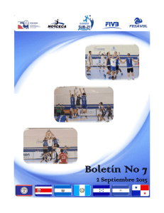 Boletin No 7 XVI CCA U21 ESA 2015