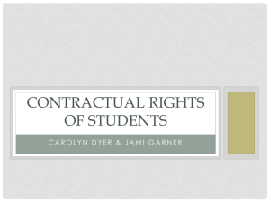 Contract Law in Higher Education