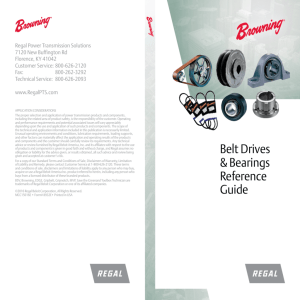 Belt Drives & Bearings Reference Guide