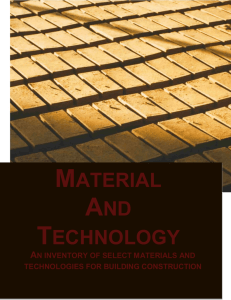 material and technology - Development Alternatives