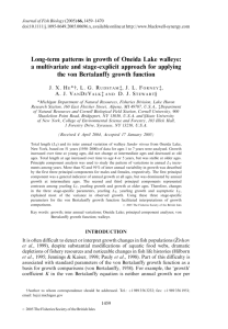 Long-term patterns in growth of Oneida Lake walleye: a multivariate