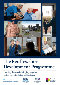 The Renfrewshire Development Programme