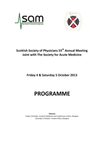Programme available here - Scottish Society of Physicians