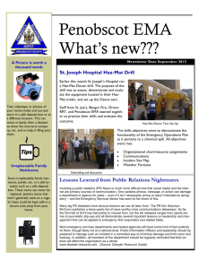 Sept 2015 - Penobscot County Emergency Management Agency