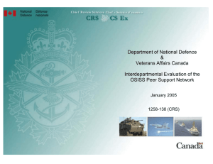 Department of National Defence & Veterans Affairs Canada