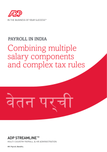 Combining multiple salary components and complex tax rules