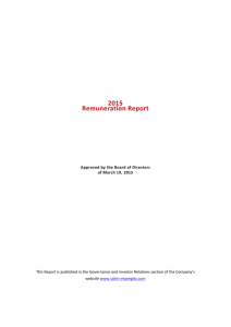 Remuneration Report 2015