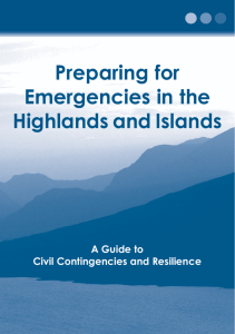 Preparing for Emergencies in the Highlands and Islands (HISCG)