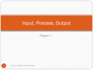 Input, Process, Output