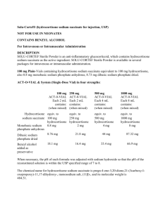 Solu-Cortef® (hydrocortisone sodium succinate for