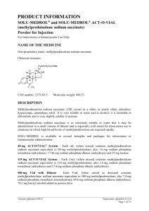 methylprednisolone sodium succinate
