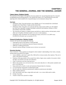 chapter 4 the general journal and the general ledger