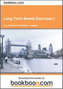 Long-Term Assets Exercises I