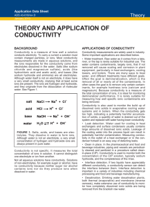 Application Data: Theory and Application of Conductivity