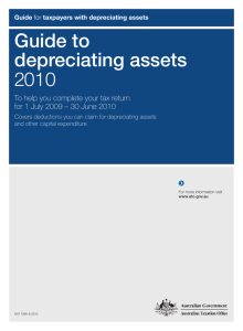Guide to depreciating assets 2010