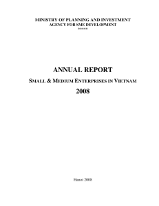 annual report 2008 - Economic Research | Policy Analysis
