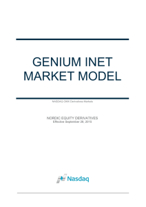 Genium INET Market Model
