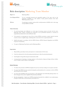 Role description Marketing Team Member