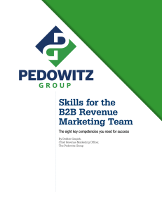 Skills for the B2B Revenue Marketing Team