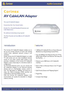 Corinex AV CableLAN Adapter Eng1