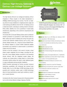 Corinex High Density and Low Voltage Gateway_V6