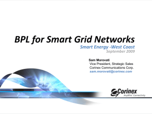 BPL for Smart Grid Networks