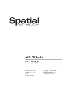 SAT Format ACIS 3D Toolkit