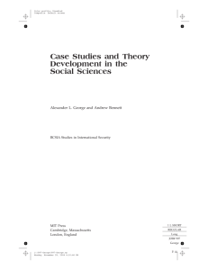 Case Studies and Theory Development in the Social