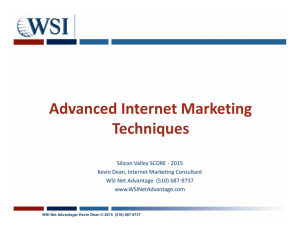 Advanced Internet Marketing Techniques