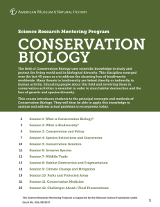SRMP Conservation Biology Curriculum