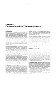 Conventional PVT Measurements