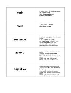 SJCS,Grammar flashcards