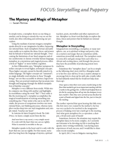 The Mystery and Magic of Metaphor - The Online