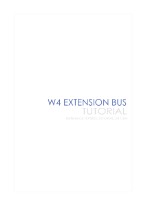 W4 Extension Bus - Tutorial