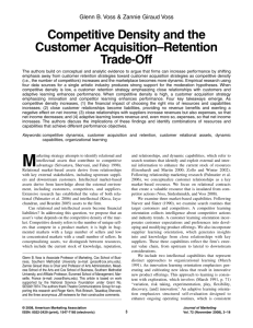 Competitive Density and the Customer Acquisition