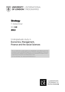 Strategy - University of London International Programmes