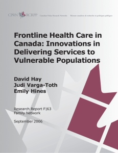 Frontline Health Care in Canada