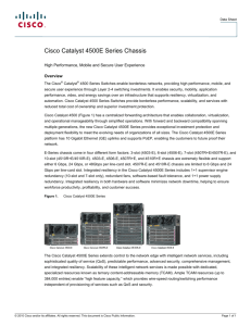 Cisco Catalyst 4500 Series Switch