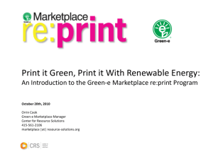 What is re:print? - Center for Resource Solutions
