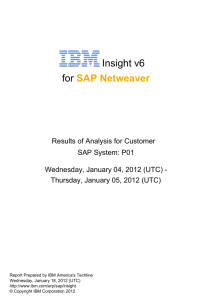 Insight v6 for SAP Netweaver