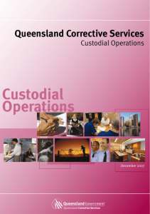 Custodial Operations - Queensland Corrective Services