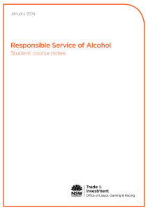 NSW Responsible Service of Alcohol