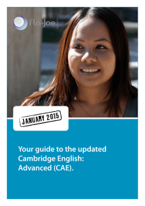 Your guide to the updated Cambridge English: Advanced (CAE).