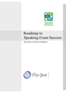 Roadmap to Speaking Exam Success