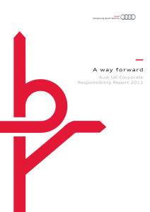Audi UK Corporate Responsibility Report 2011