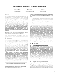 Visual Analytic Roadblocks for Novice Investigators